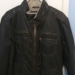 Levis faux leather jacket